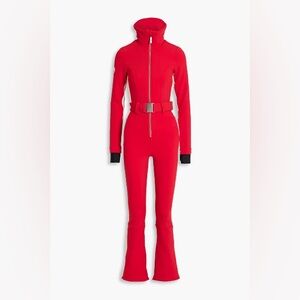 NWT Cordova belted Jumpsuit Red White XS